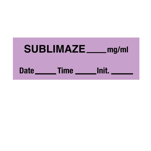 Tape, Sublimaze 1/2" x 500" Violet w/Black